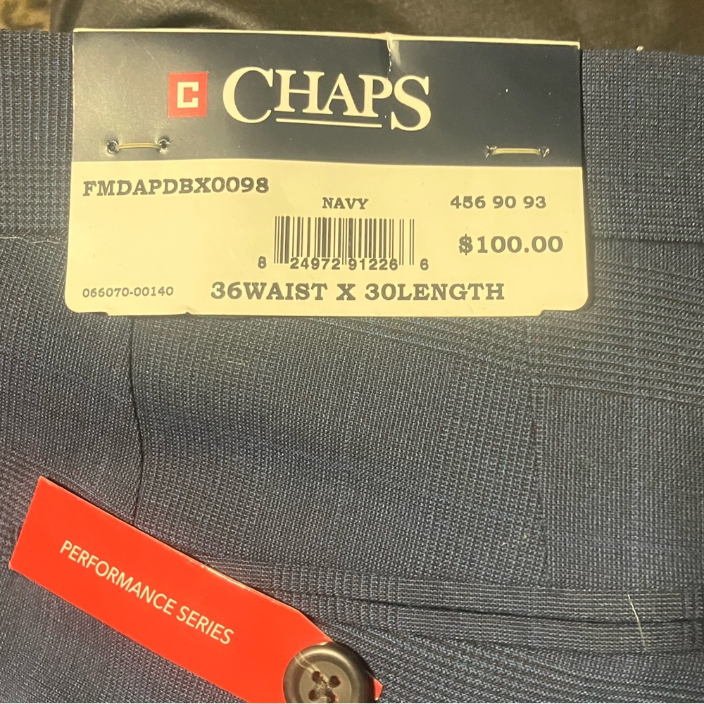 Chaps navy 35x30 slacks